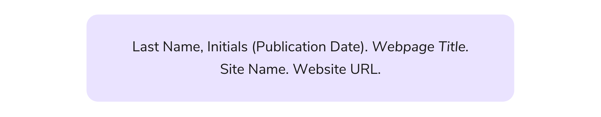 How to cite a website in APA