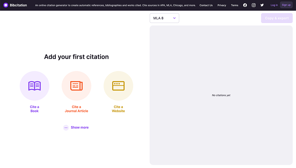 our new citation generator